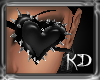 (kd) Heart Patch Blk
