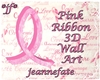 *jf* Pink Ribbon 3D Art