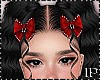 Valentine Hair Bows Red