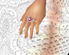 Fancy Pink Bridal Ring