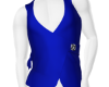 BLUE CASUAL VEST