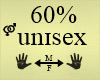 Unisex Hand Size 60%