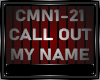 CALL OUT MY NAME