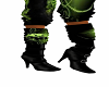 Green/Black Boots