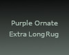 ! XL Ornate Purple Rug