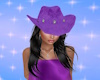 Purple SuedeCowgirl Hat