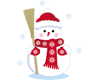 Animate Snowfall Snowman