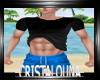 Black rolled up tshirt