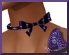 Purple Neck Bow