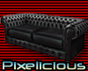 PIX Black Leather Couch