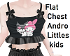 Kuromi Top flat chest