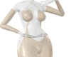 Vi Nude Leather bodysuit
