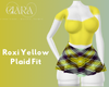 Roxi Yellow Plaid Fit