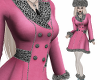 Greta Pink Fur Coat