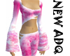 Pink Snow Flare Suit