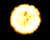 Orange circle Particle