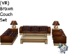 (VR) Brown Couch Set