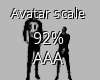 Avatar Scale 92%