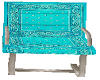side chair teal