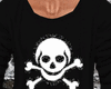 crm*black skull shirt