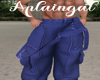Blue Baggy Overalls/M