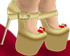 Gold/Red Glam Pumps