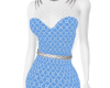 Netted Blue Halter Dress