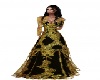 GOLD AND BLACK  GOWN