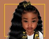 Kids blk Wavy Camo Bow