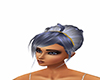silver blue updo