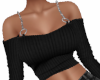 Black Chain Sweater