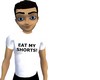 White Eat My Shorts Tee