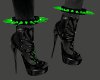 Toxic Green/Blck Anklets