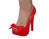 Red cuir shoes