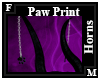 Paw Print Horns