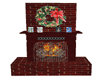 *CC* Red Xmas Fireplace