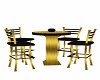 GOLD N BLK TABLE