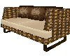 Wicker couch chocolate