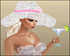Summer White Pink Hat