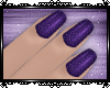 ♡ Purple Glitter Nails