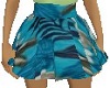 blue tropical skirt