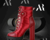 red boot shoe