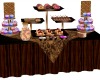 brown Dessert table
