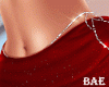 B| Red Satin Skirt