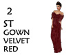 ST GOWN VELVET RED2