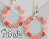 Salmon Stars Earrings