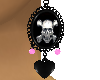 goth skull earings