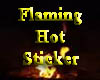 Flaming Hot Sticker