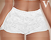 Dani Fur White Shorts