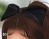 E. Black Bow Headband